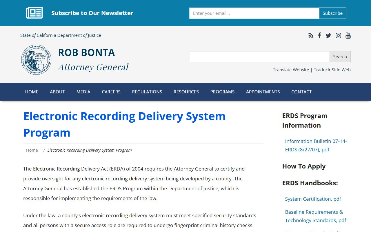 eRecording oversight portal